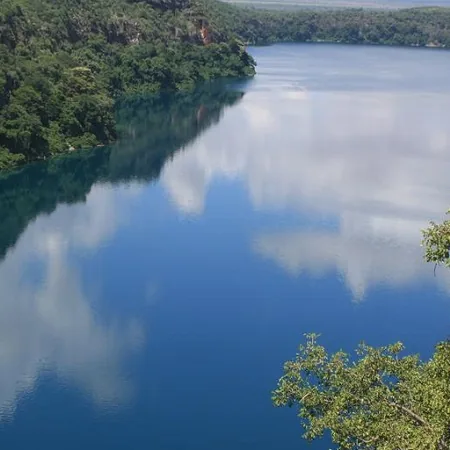 Lake Chala crater lake, Tanzania-Kenya border
