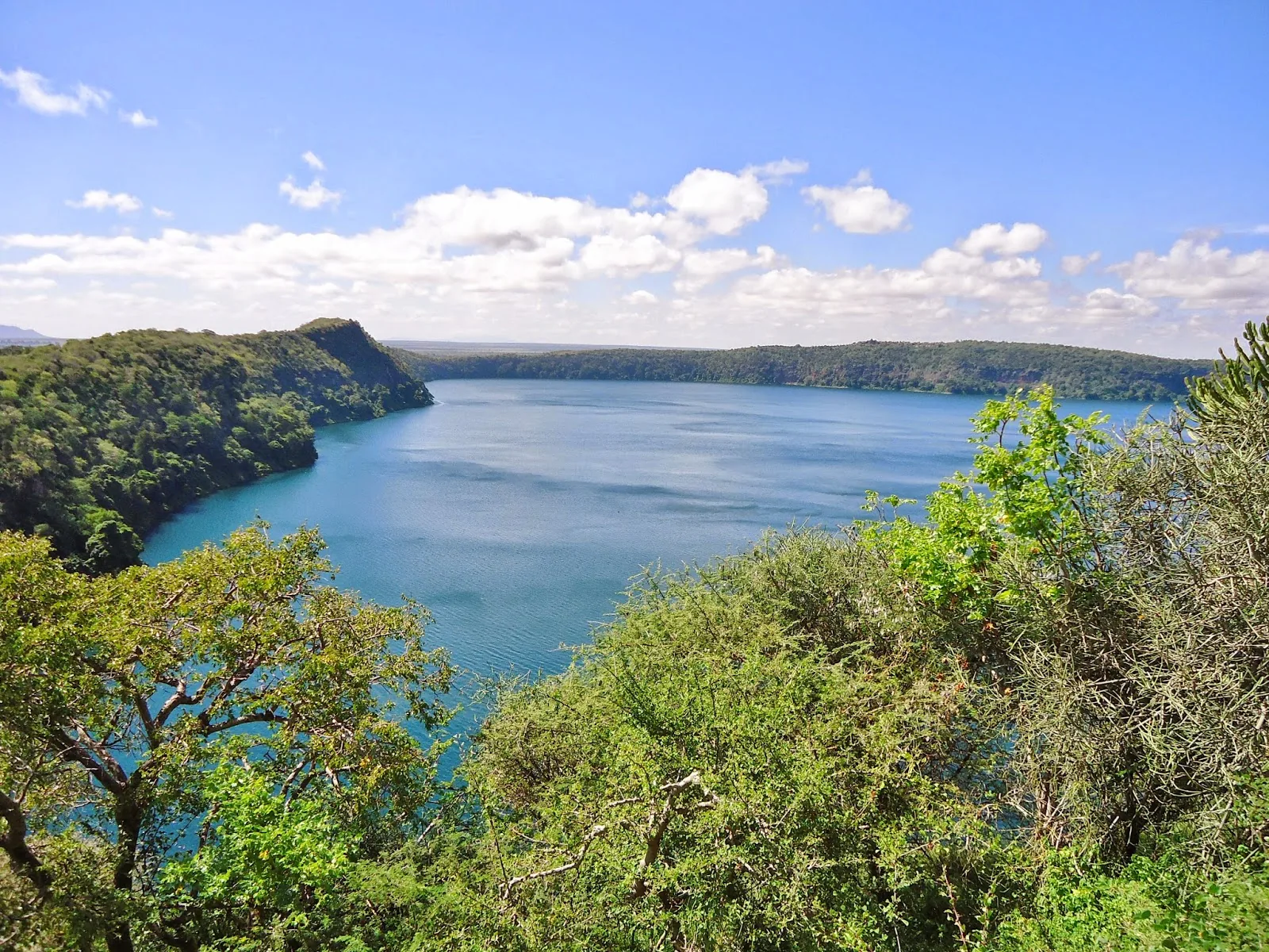 Lake Chala crater lake, Tanzania-Kenya border