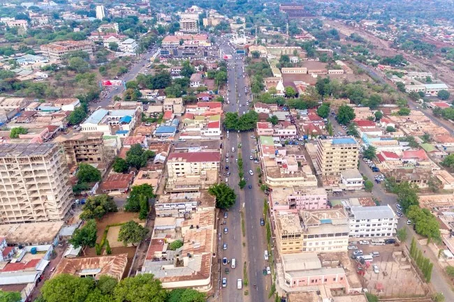 Moshi town with Kilimanjaro in the background